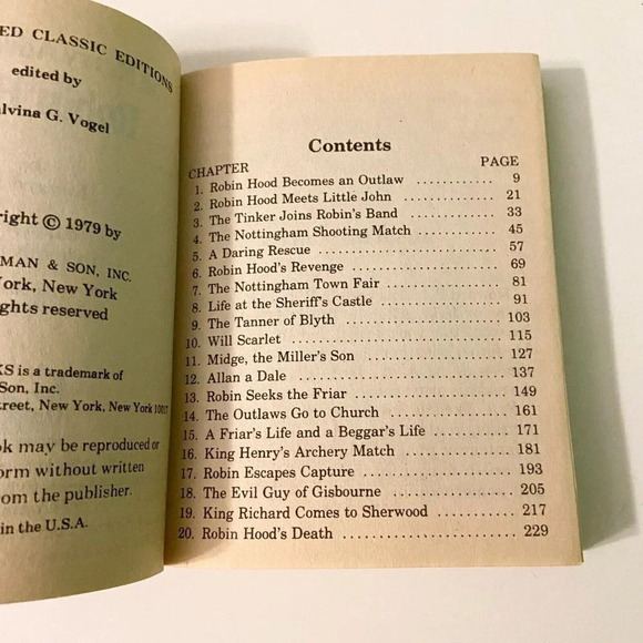 Vintage 1979 The Merry Adventures Of Robin Hood Illustrated Classic Edition Moby - Picture 9 of 16